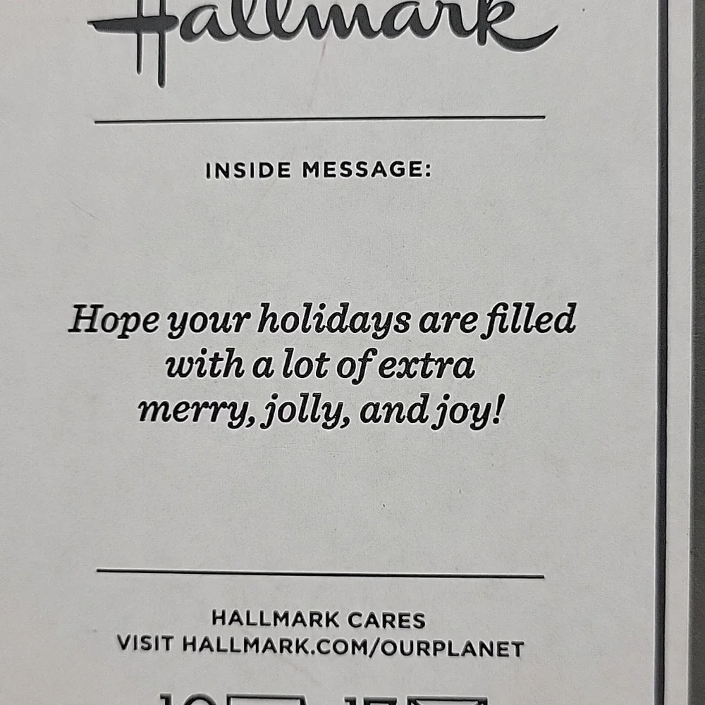 Vintage Hallmark Cares Glitter Christmas Holiday Cards Car  (16 PCS) Open Box